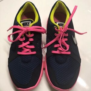 LNike Flex Experience RN 2 blue gray pink sneakers